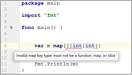 map使用错误的key类型报错
